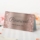 Faux Rose Gold Glitter and Foil Reserved