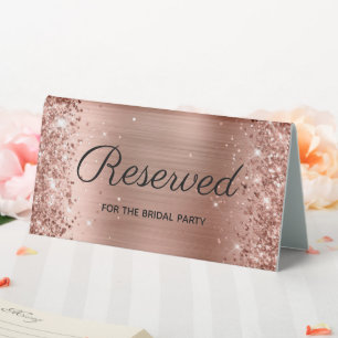 Faux Rose Gold Glitter and Foil Reserved