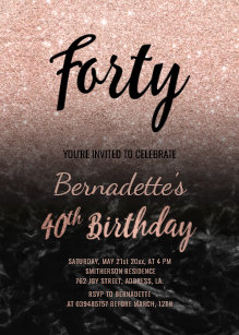 40th birthday invitations zazzle com au