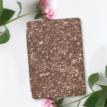 Faux Rose Gold Glitter iPad Mini Cover<br><div class="desc">All faux and fabulous. Just add your initials (it's a printed effect qnd it won't give you glittery finger syndrome)</div>