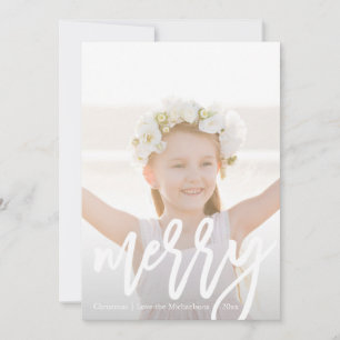 Faux Rose Gold Leopard Print Photo Holiday Card