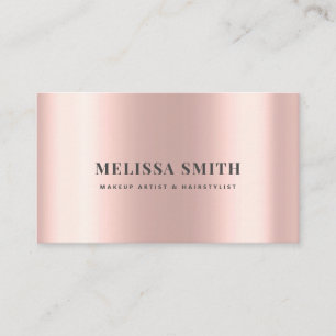Faux rosegold foil elegant luxury design appointment card