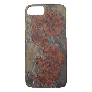 Faux rust texture (brown flaky rusted iron) pitted iPhone 8/7 case