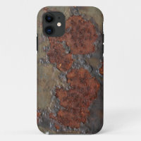 Faux rust texture (brown flaky rusted iron) pitted