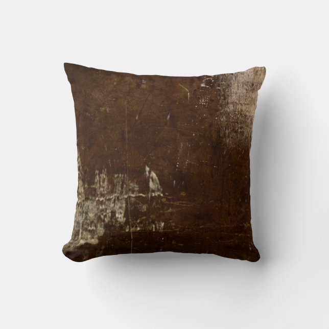 Faux Rustic Cowhide Country - MVB design 1 Cushion (Front)