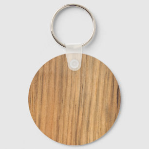 Faux Rustic Finished Barn Wood Key Ring
