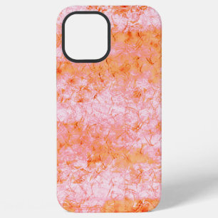 Faux salmon leather, off-white iPhone 12 pro max case