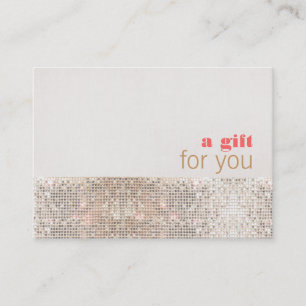 Faux Sequins Hair Salon and Spa Gift Certificate