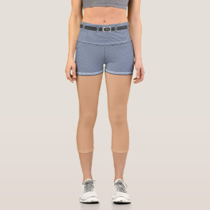 Faux Shorts Capri Leggings