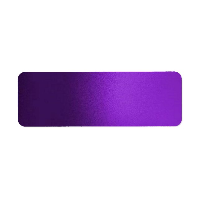 Faux Silk Purple Solid Lable Return Address Label (Front)
