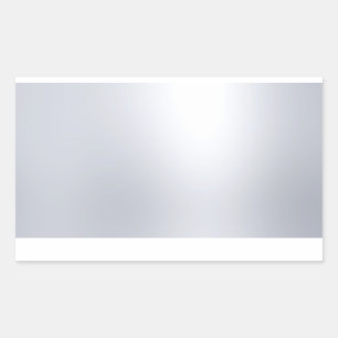 Faux Silver Blank Template Glamour Elegant Look Rectangular Sticker