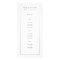 Faux Silver Border on White | Modern Rack Card