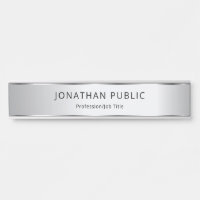 Faux Silver Elegant Modern Glamour Template