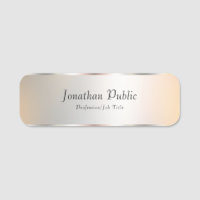 Faux Silver Elegant Professional Template Modern
