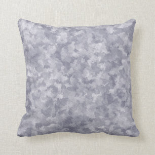 Faux Silver Galvanised Steel Metal Cushion