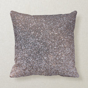 Faux Silver glitter graphic Cushion