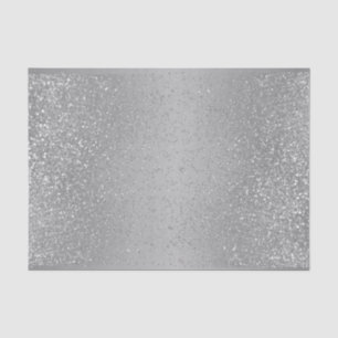 Faux Silver Glitter on Ombre Grey Tissue Paper