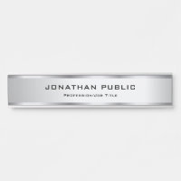 Faux Silver Metallic Look Template Trendy