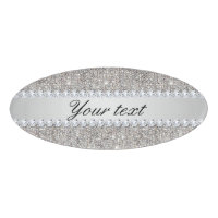 Faux Silver Sequins and Diamonds