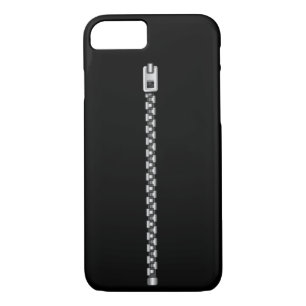 Faux Silver Zipper iPhone 8/7 Case