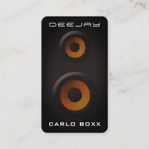 Faux sound speaker box  business card