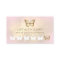 faux sparkle pink butterfly loyalty card