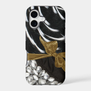 Faux Spiked Fur & Jewels Iphone 5 Case
