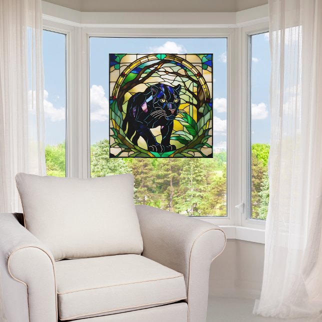 Faux Stained Glass Black Panther (Creator Uploaded)