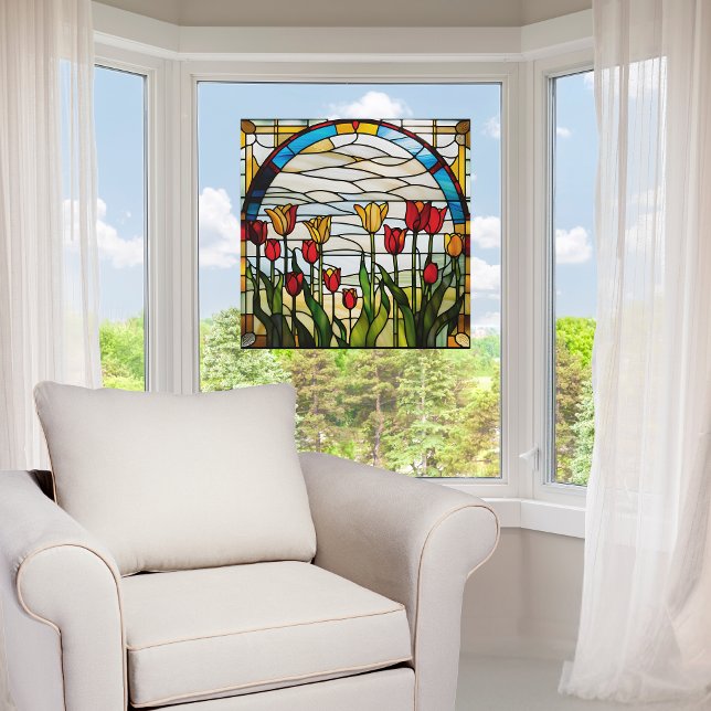 Faux Stained Glass Blooming Tulip Garden (Creator Uploaded)