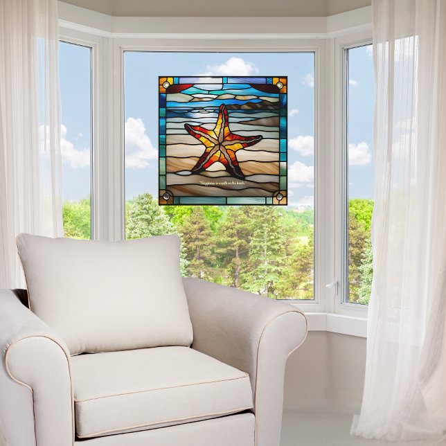 Faux Stained-Glass Customisable Starfish (Creator Uploaded)