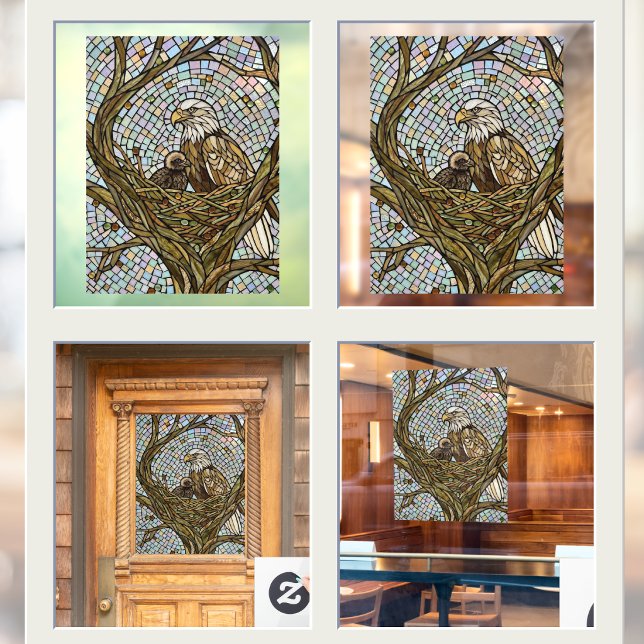 Faux Stained Glass Eagle and Eaglet Opaque (Creator Uploaded)