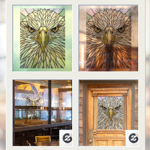 Faux Stained Glass Eagle Art
