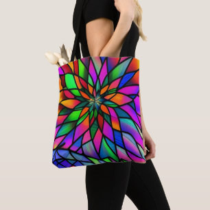Faux Stained Glass Tote Bag