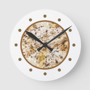 Faux Stone Marble Digital Art Wall Decor Clocks