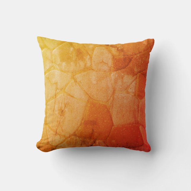 faux stone tile pattern aged photo cushion (Front)