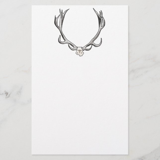 Faux Taxidermy Antler Study VOL 1 Stationery (Front)