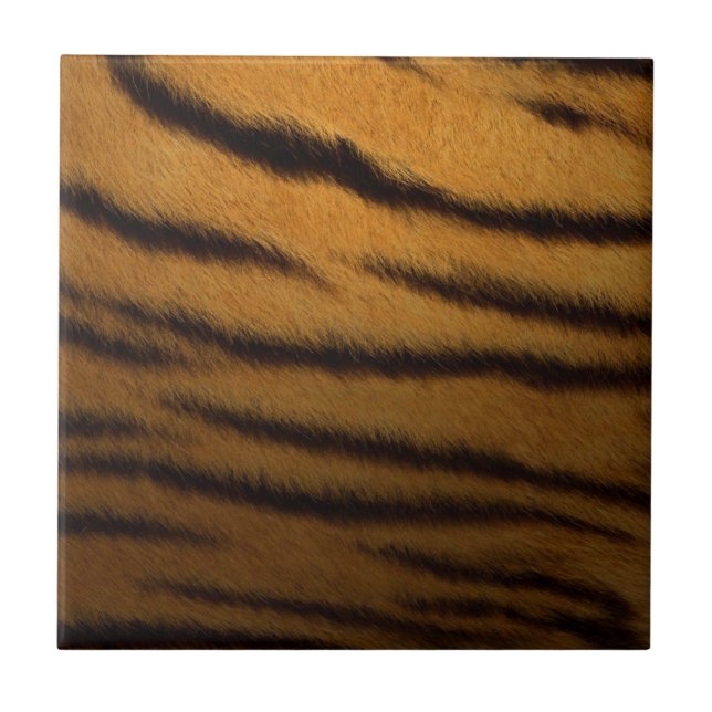 faux tiger print ceramic tile (Front)
