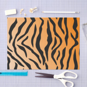 Faux Tiger Print Tissue Paper