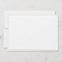 Faux Torn Deckle Edge Wedding Invitation Template