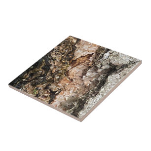 Faux Tree Bark Texture Ceramic Tile