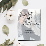 Faux Vellum Effect Photo Wedding Save the Date Magnetic Invitation<br><div class="desc">Faux Vellum Effect Photo Wedding Save the Date Magnetic Invitation. Elegant Photo Wedding Save the date magnetic cards with a Faux vellum effect. With the text written in pretty hand writing script font, this phot save the date cards are perfect for announcing your big day. send out these stylish cards...</div>