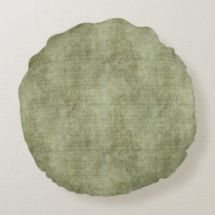 Faux Velvet - Mint Green Round Cushion