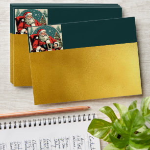 Faux Vintage illustration Santa Claus Env2 Envelope