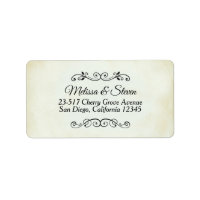 Faux Vintage Parchment Simple & Elegant Wedding