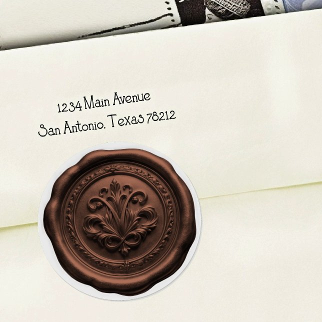 Faux Wax Envelope Seal Style 4 Milk Chocolate (Creator Uploaded)