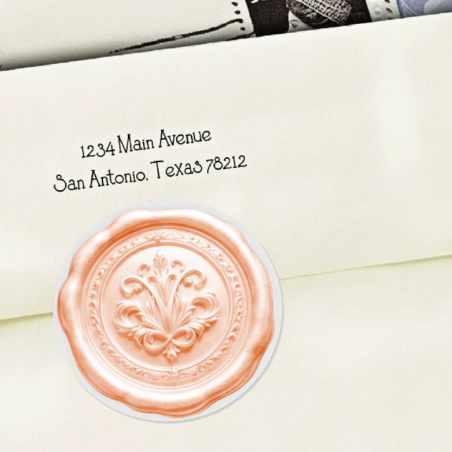 Faux Wax Envelope Seal Style 4 Orange 8 (Creator Uploaded)