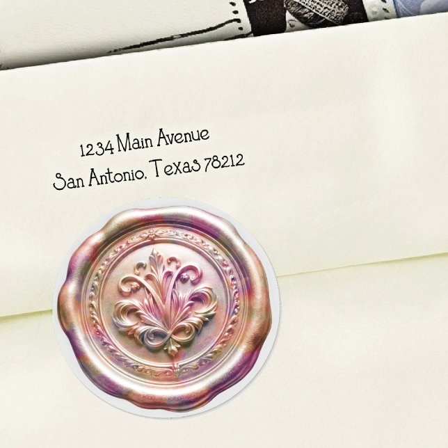 Faux Wax Envelope Seal Style 4 Pink 24 Sticker (Creator Uploaded)