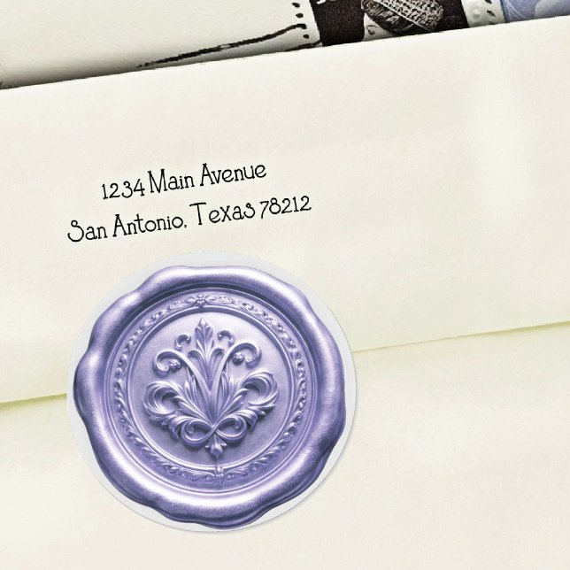 Faux Wax Envelope Seal Style 4 Purple 3 (Creator Uploaded)