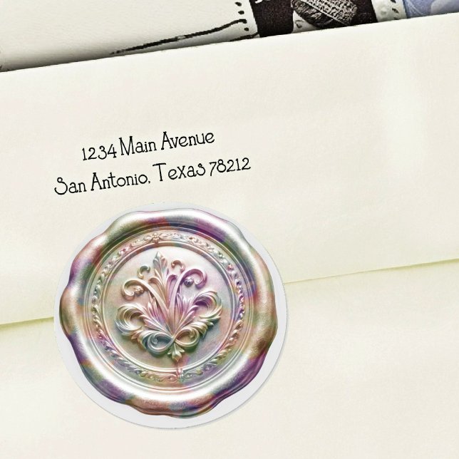 Faux Wax Envelope Seal Style 4 Purple 65 Sticker (Creator Uploaded)