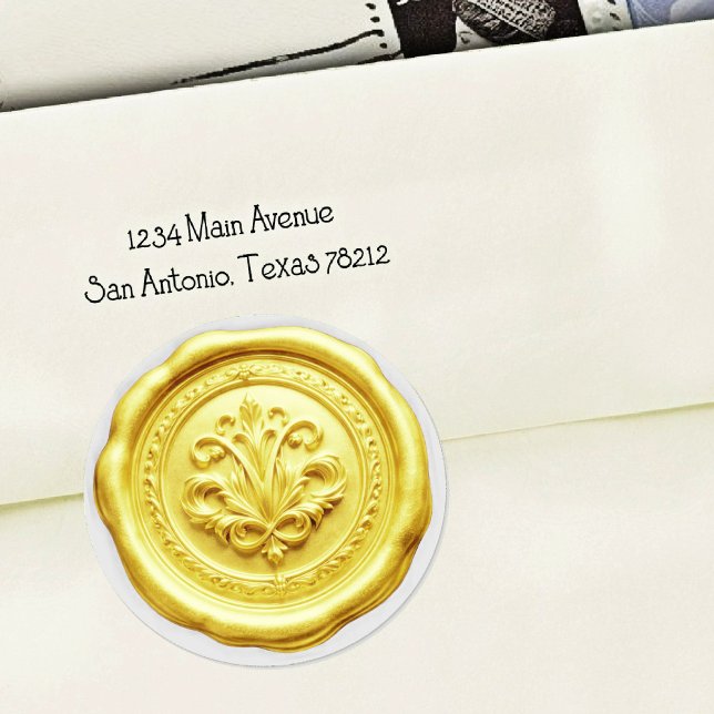 Faux Wax Envelope Seal Style 4 Yellow (Creator Uploaded)